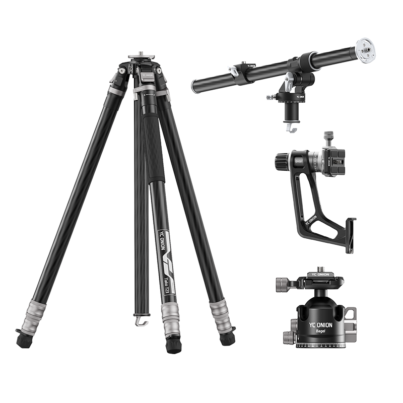 YC Onion TAKO One-Flip Operation Carbon Fiber Tripod