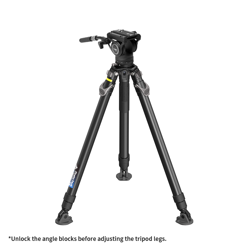 PINETA PEAK Photo & Video Carbon Fiber Tripod w/ HD Tripod Feet