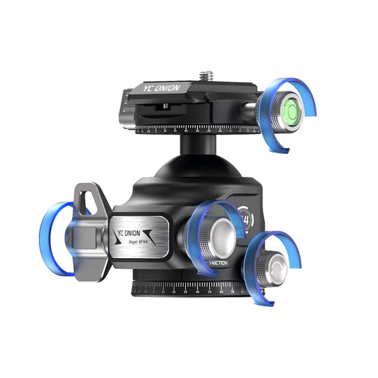 BC44 Low Center of Gravity Integrated Design Dual-Panorama Ball Head